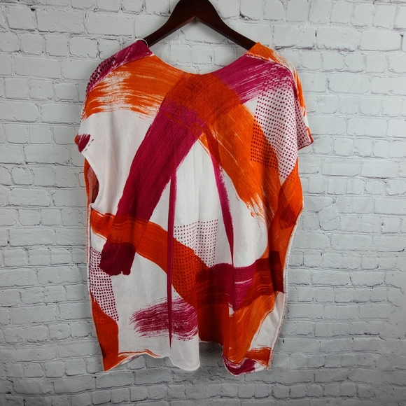 Donna Karan New York. Paint Stroke Poncho t… - Picture 3 of 16